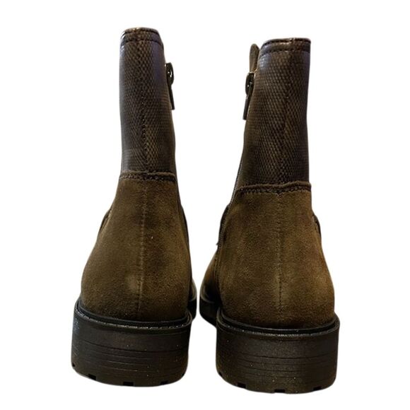 Born Suede Round Toe Zip Ankle Booties Women's Size 9.5 - Picture 4 of 5
